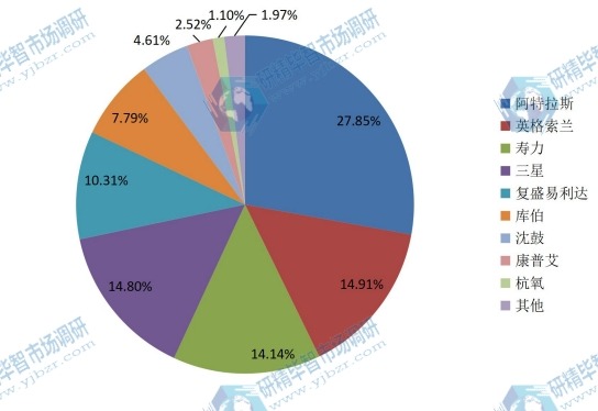 中國(guó)2016年主流企業(yè)產(chǎn)量市場(chǎng)份額 中國(guó)2016年主流企業(yè)產(chǎn)量市場(chǎng)份額